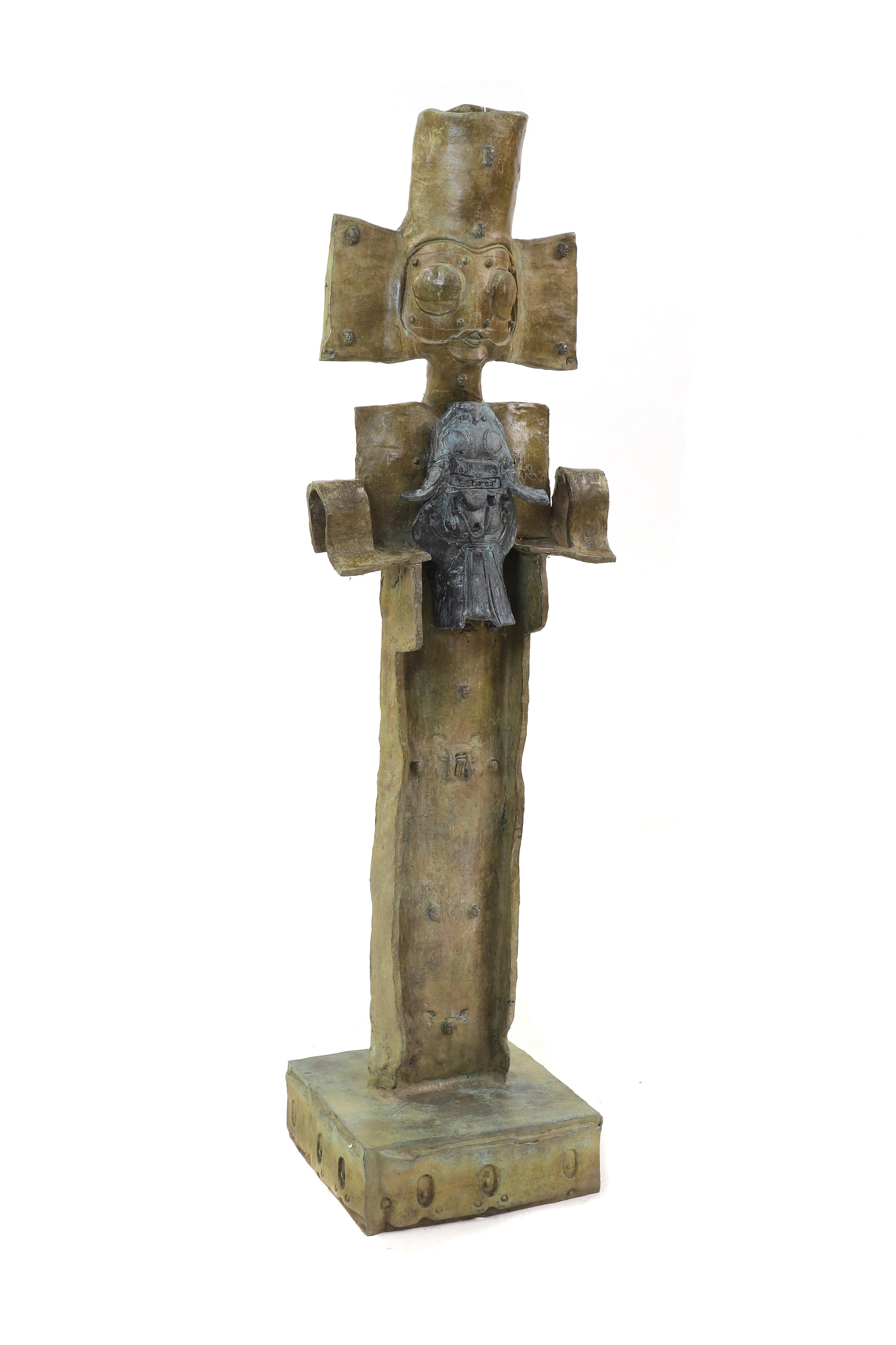 Roberto Matta (Chilean-Italian, 1911-2002) 'Mater Nostrum' bronze, signed with artist's motif, inscribed with title and 'cera persa' (lost wax) and numbered '7/8', also with foundry stamp 'Fondera Art Fili Bonvicini Somma Campangna, Italia' 'Archivio S 93/10' on base 150cm high overall (£6,000-8,000)